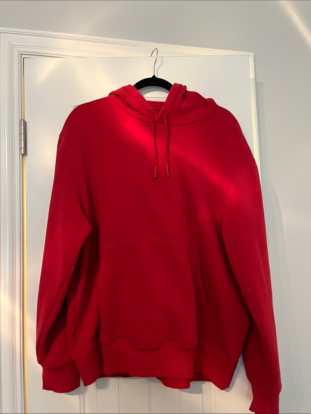 Red Women's Hoodie Sweater - Classic Pullover Hoodie